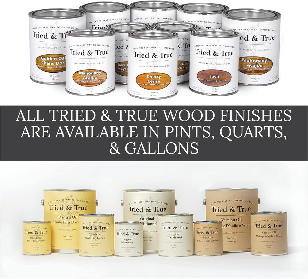 Original Wood Finish, Pint - Linseed Oil & Beeswax Blend, Ideal for All Woodwork, Long-Lasting Durability