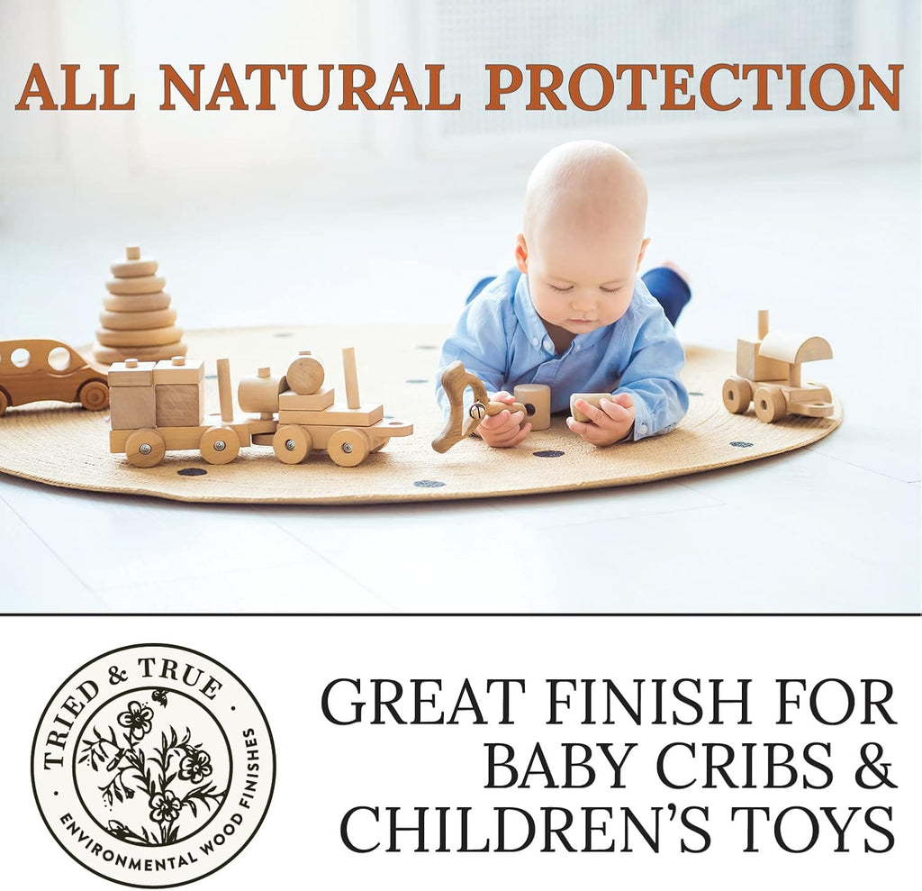 Original Wood Finish, Pint - Linseed Oil & Beeswax Blend, Ideal for All Woodwork, Long-Lasting Durability