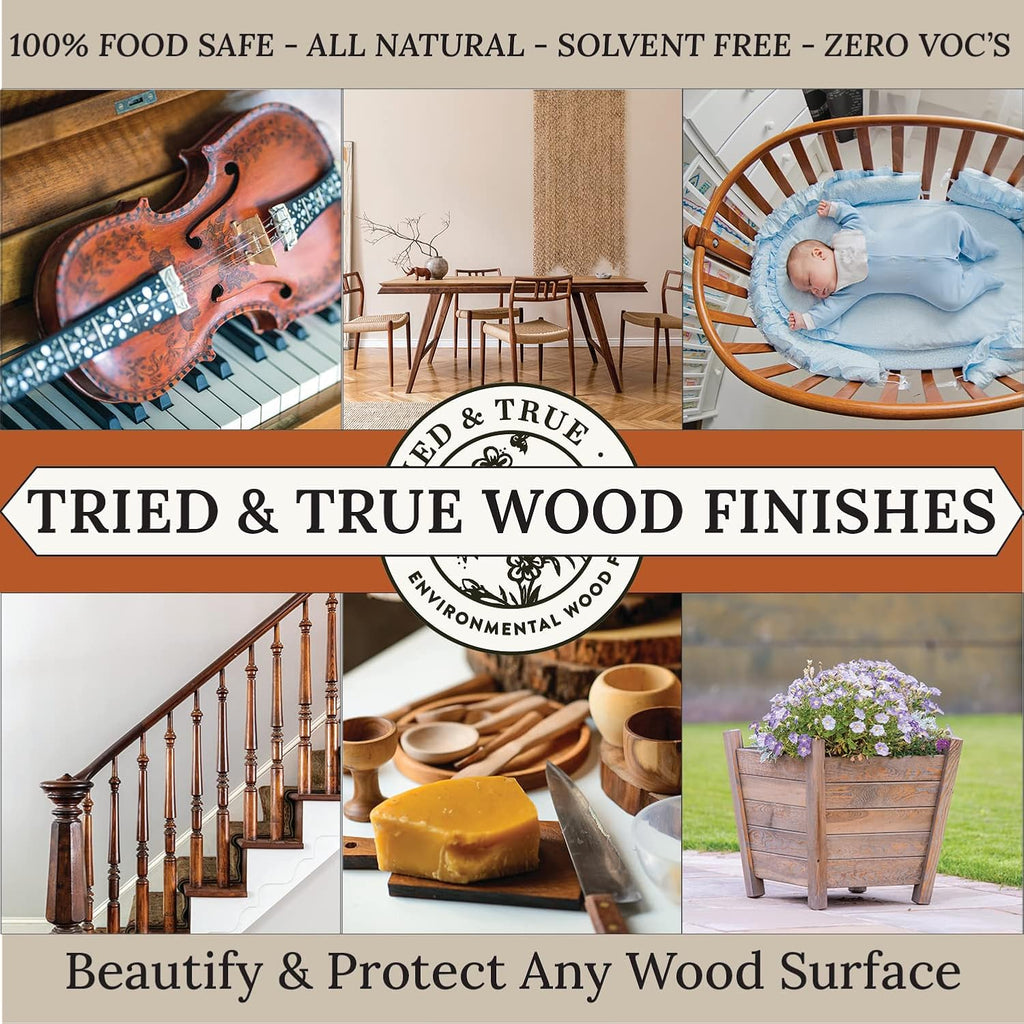 Original Wood Finish, Pint - Linseed Oil & Beeswax Blend, Ideal for All Woodwork, Long-Lasting Durability
