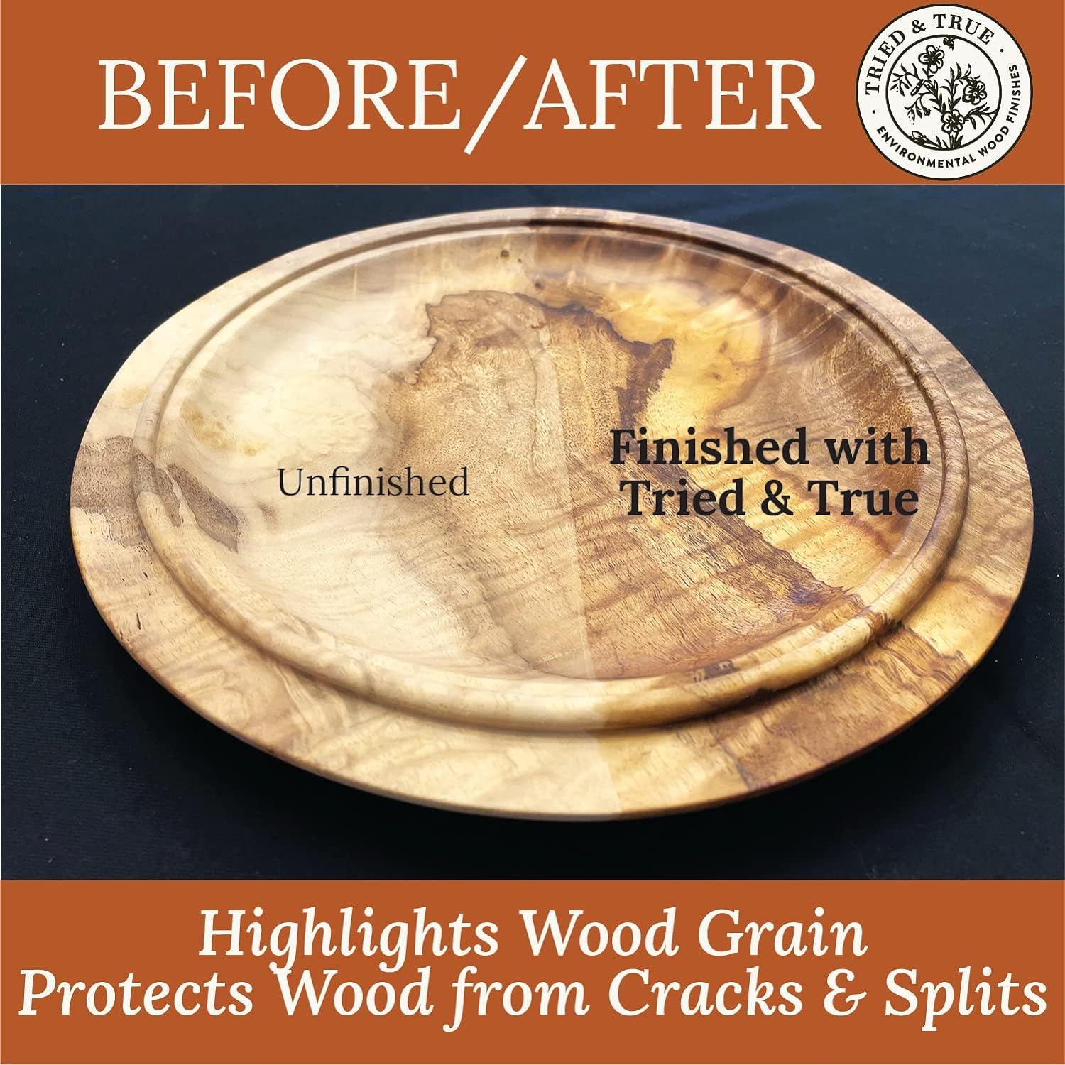 Original Wood Finish, Pint - Linseed Oil & Beeswax Blend, Ideal for All Woodwork, Long-Lasting Durability