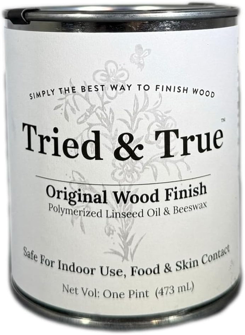Original Wood Finish, Pint - Linseed Oil & Beeswax Blend, Ideal for All Woodwork, Long-Lasting Durability